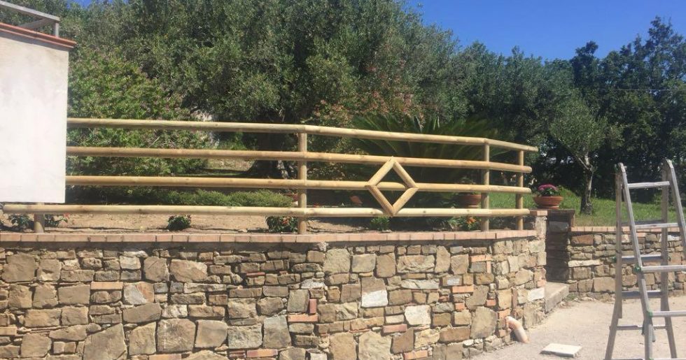 Realizzazione muri di terrazzamento Casal Velino Salerno Pino Garden&Wood di Pasquale Pino